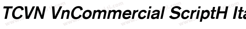 TCVN VnCommercial ScriptH Italic字体转换